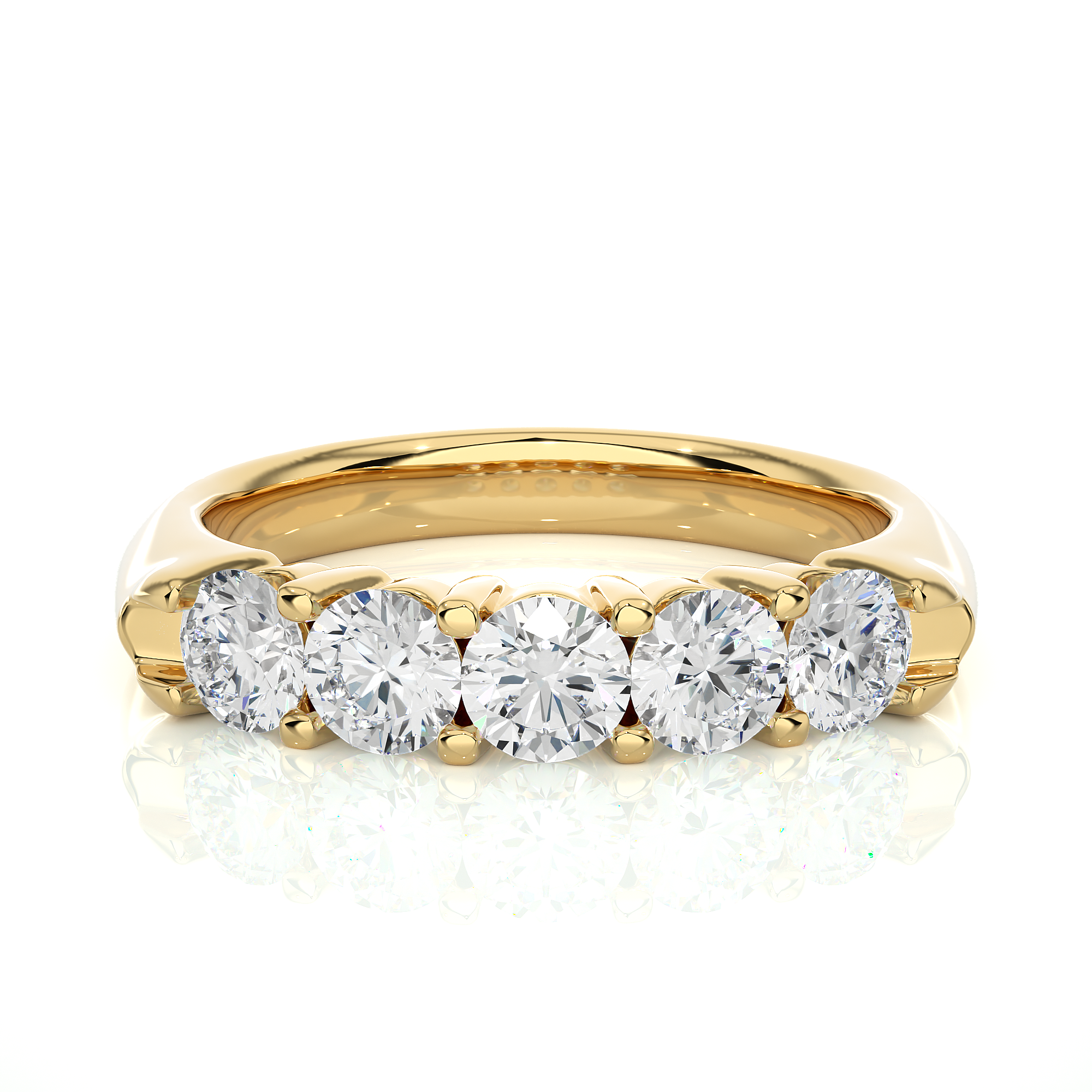 1.11 Carat G Color VS1 Clarity Diamond Studded Natural Diamond Ring.